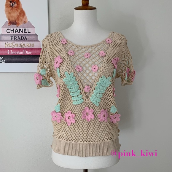 Wildfox Tops - Wildfox Bloom Edita Crochet Top